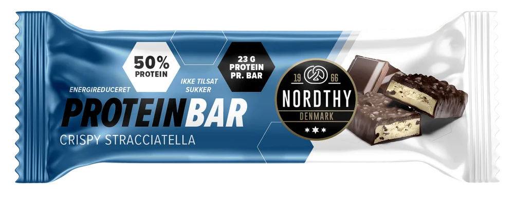 Nordthy Protein Bar Crispy Stracciatella – 45 g v:1572750