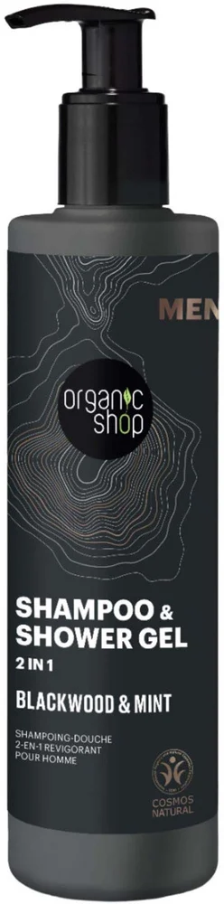 Organic Shop Shampoo & Shower Gel 2 in 1 Blackwood & Mint 280 ml v:8881192