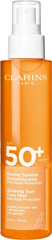 Clarins Glowing Sun Care Mist SPF50+ 150 ml v:1027319 Clarins Glowing Sun Care Mist SPF50+ 150 ml v:1027319