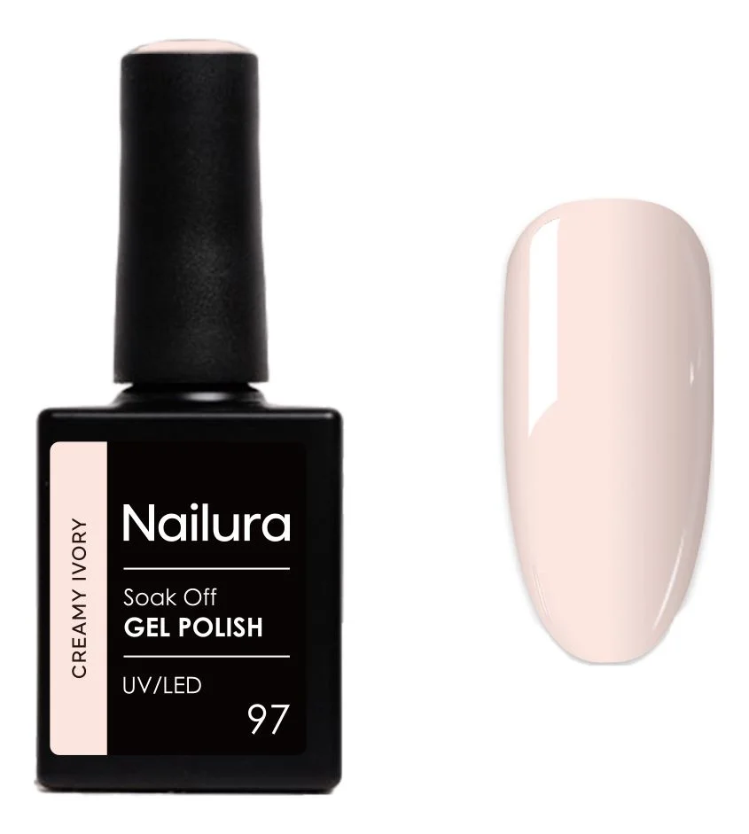 Nailura Gel Polish 97 – Creamy Ivory – 10 ml. v:7432875