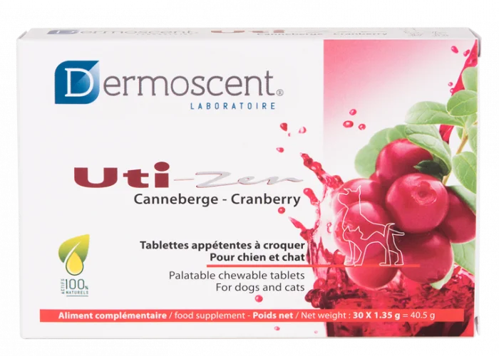 Dermoscent Uti-Zen for hund og katt tabletter 30 stk v:1441975