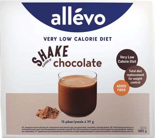 Allévo VLCD Shake Chocolate - 15x39 g v:3901947