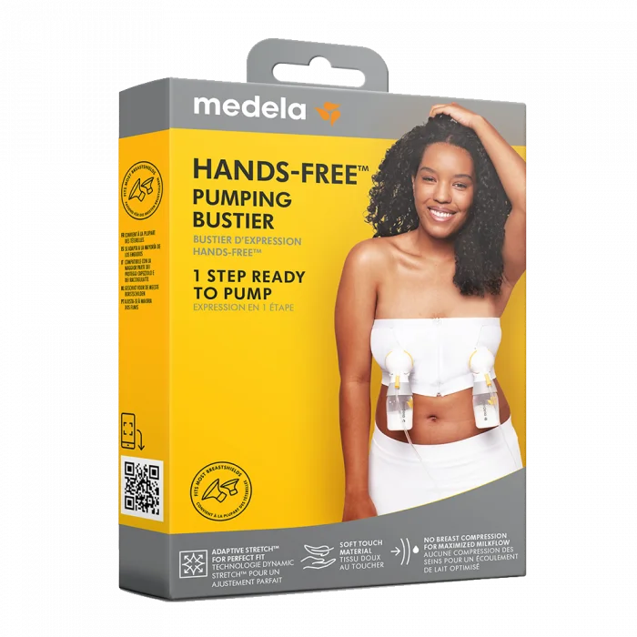 Medela Hands-free™ Pumpe-Bustier, hvit, S v:3147641