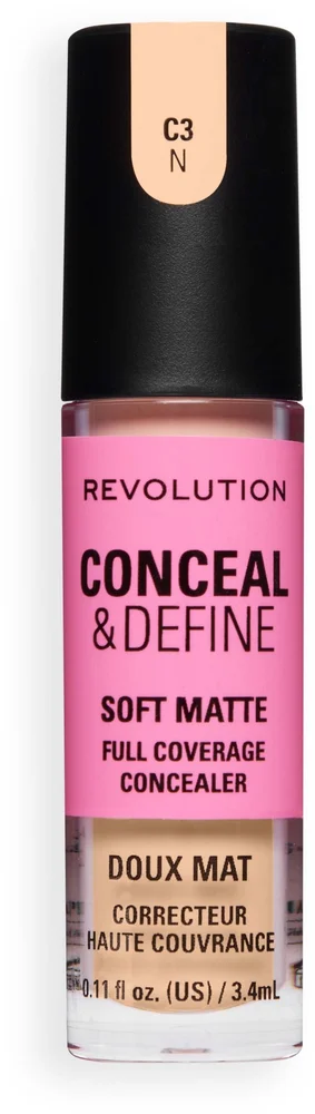 Revolution Beauty London Conceal and Define Full Coverage Concealer C3N v:1037545