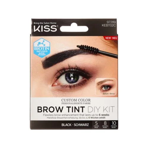 Kiss Brow Tint Diy Kit Black v:8436395