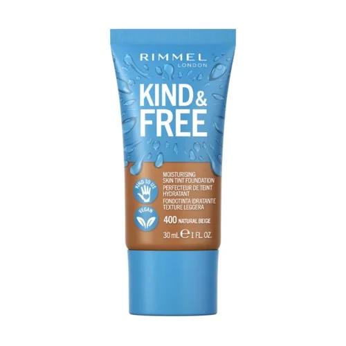 Rimmel Kind & Free Skin Tint Moisturizing Foundation Natural Beige 400 v:5202457