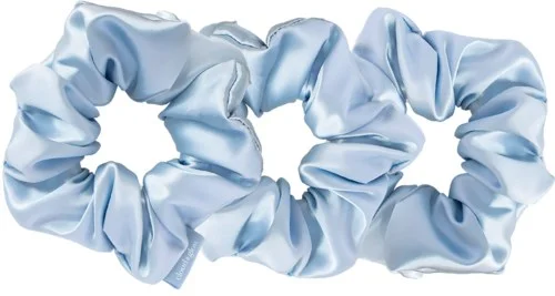 Cloud & Glow Silk Scrunchies 4 cm Sky Blue v:9422319