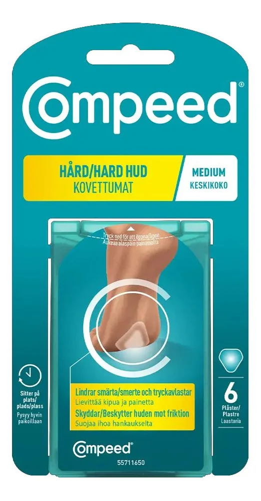 Compeed Hard hud (medium) – 6 stk v:3479830 Compeed Hard hud (medium) – 6 stk v:3479830