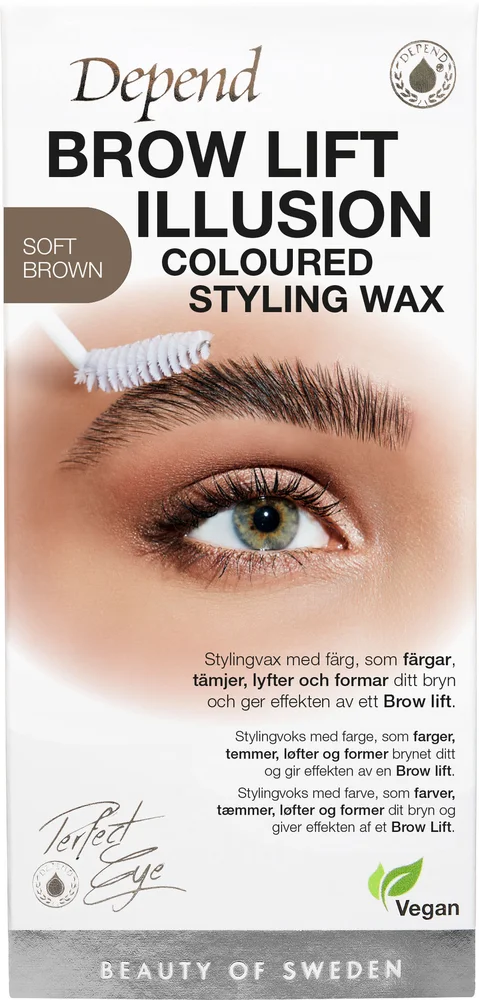 Perfect Eye Brow Illusion Wax Soft Brown – Depend v:6038558
