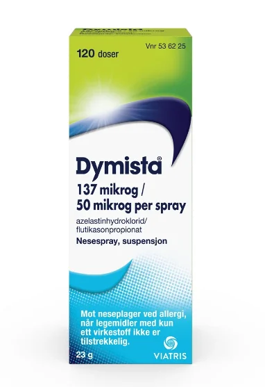 Dymista 137+50 mcg/dose nesespray 120doser v:2966717