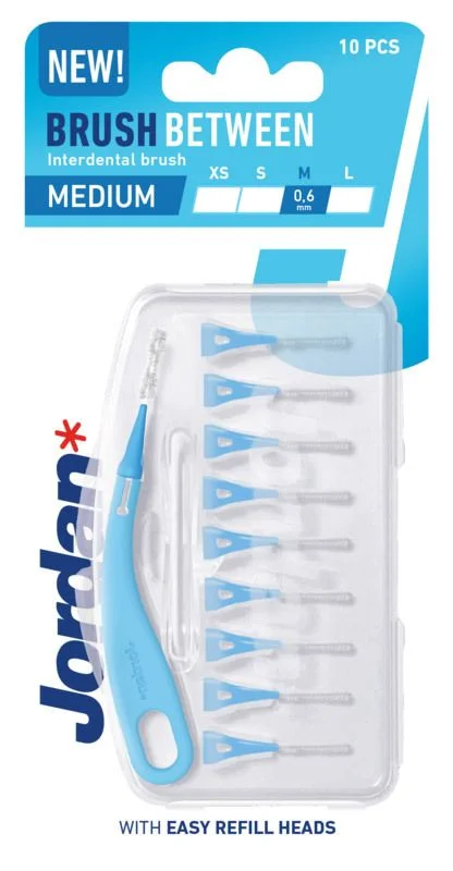 Jordan Brush Between Refillable Interdental Brush Medium – 10 stk. v:4322537 Jordan Brush Between Refillable Interdental Brush Medium – 10 stk. v:4322537