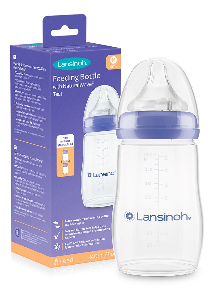 Lansinoh NaturalWave Tåteflaske – 240 ml v:1075301 Lansinoh NaturalWave Tåteflaske – 240 ml v:1075301