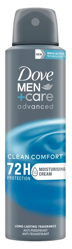 Dove Men+Care 72h Advanced Clean Comfort Spray 150 ml v:3037145