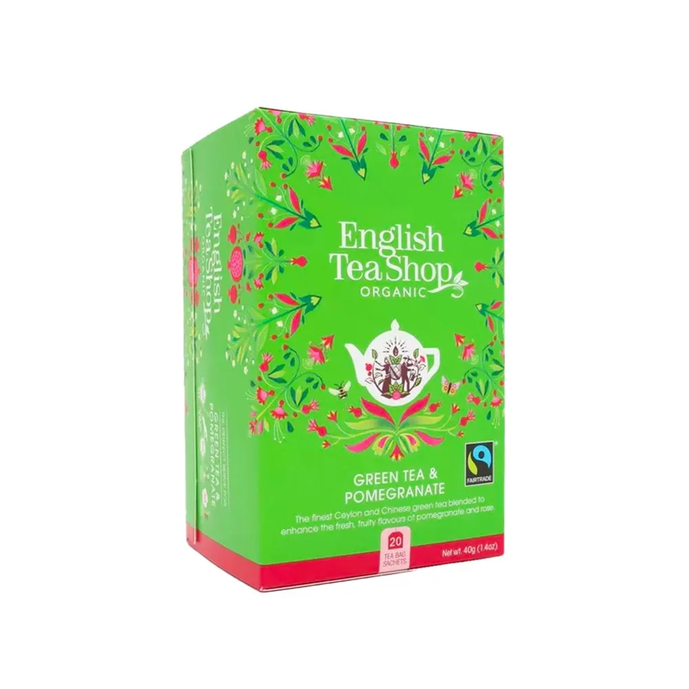 English Tea Shop, Green Tea & Pomegranate Ø – 20 poser v:8221935