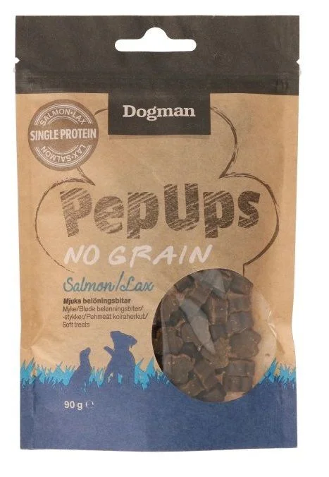 Dogman PepUps laks kornfritt 90g v:1597526