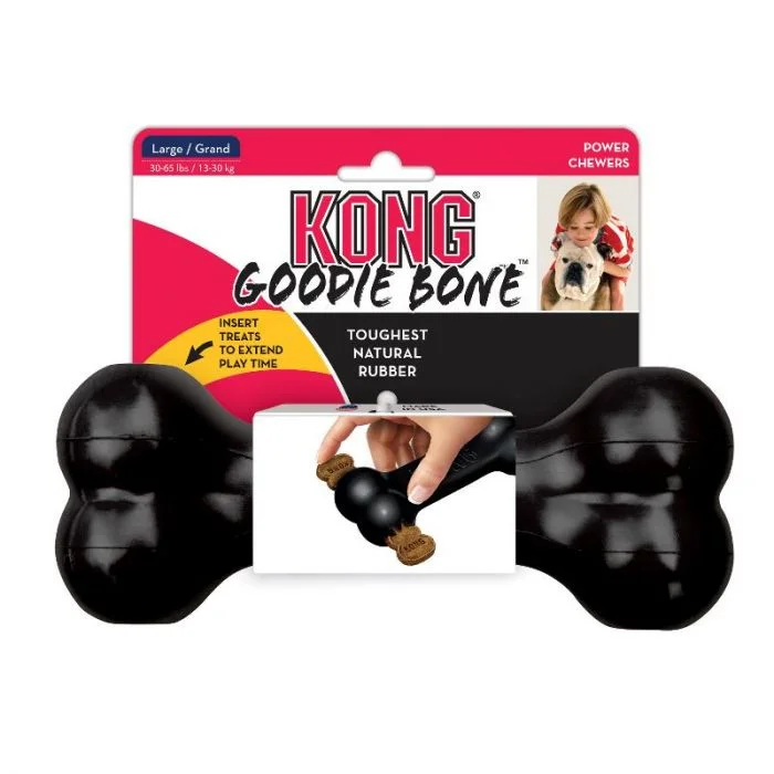 KONG Extreme Goodie Bone Hundeleke Svart L v:1535267